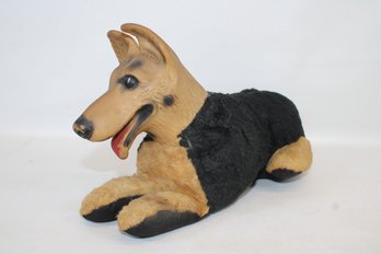 Vintage 1950s Original Rin Tin Tin Vinyl/Plush Stuffed Dog