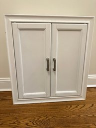 White Cabinet, Perfect For Bathroom Lacking Storage