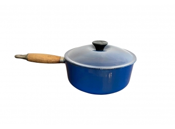 Le Creuset #20 Blue Saucepan With Lid