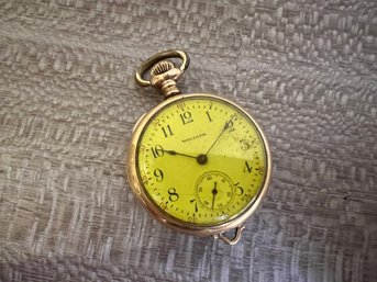 Small Waltham Pocketwatch In Gold Filled Case