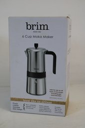 New In Box Brim 6 Cup Moka Maker