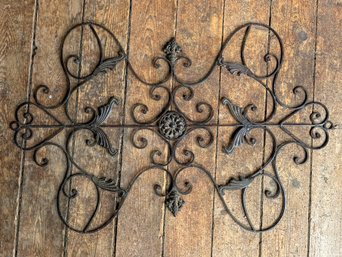 Vintage Scroll Wrought Iron Wall Decor