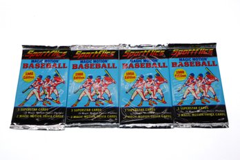 4 1988 Unopened Sportflics Baseball Packs