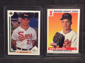 1991 Upper Deck & 1991 Score Mike Mussina Rookie Cards - C