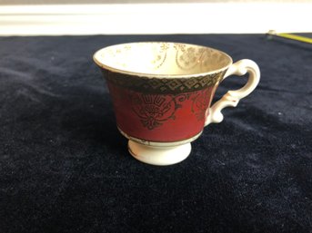 Vintage Tea Cup With 22k Gold