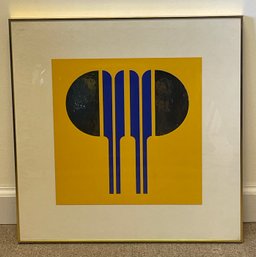 1970 Original Gerald Laing Cinetic Composition Screen Print