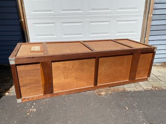 Large Wood Casket Crate