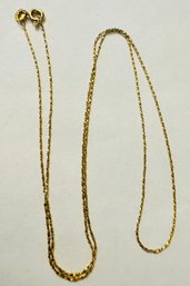 14K GOLD TWISTED UNO-A-ERRE 19.75' CHAIN NECKLACE