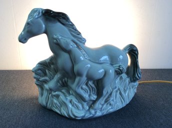 Vintage Horse TV Lamp