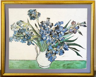 A Lithograph, 'Blue Irises', Vincent Van Gogh