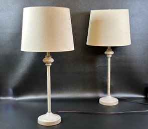 A Pair Of Rustic Buffet Lamps