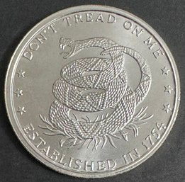 One Troy Ounce .999 Fine Silver Round