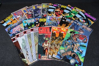 Twenty Four From Image Comics With Firebreather, Godland, Freedom Force, Storm Watch, God Complex, Etc. Lot TH