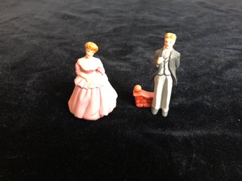 Small Porcelain Bride And Groom Figurines