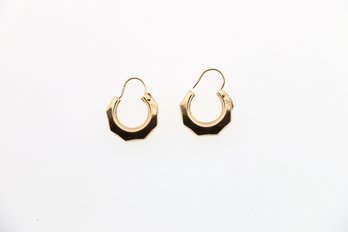 14k Yellow Gold Hoop Earrings