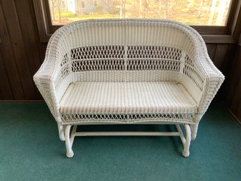 Indoor Outdoor Wicker Glider