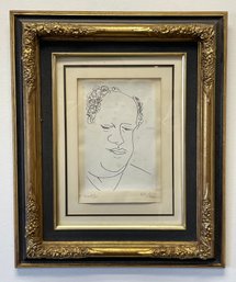 Pencil Signed And Numbered Henri Matisse Lithograph 'Portrait Of Rene Leriche'