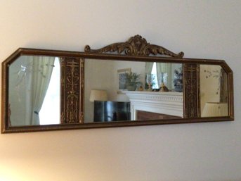 Early Beautiful Etched  Mirror