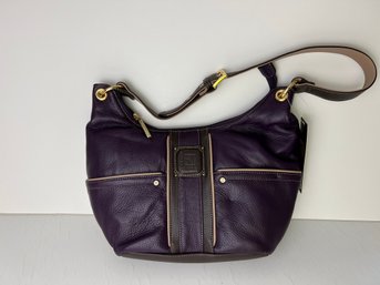 Stone Mountain Purple Leather Handbag