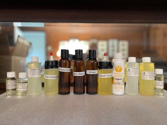 Twelve Bottles Of Candle Frangrance Oils