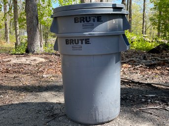 2 - 32 Gallon Brute Garbage Cans (1 Of 2) - No Cracks