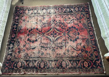 Antique Hand Knotted Persian Lilian Rug 76' X 64'