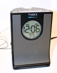 Vintage Working Timex Indiglo Night Light Radio, Nature Sounds With Projection And Phone Plug-in
