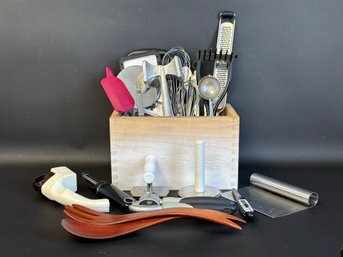 A Large Assortment Of Kitchen Utensils & Tools