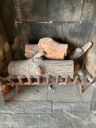 A Steel Fireplace Grate - Lower Level