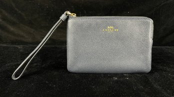 Coach Navy Wristlet