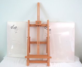 Artists Canvas And Portable Artist Easel