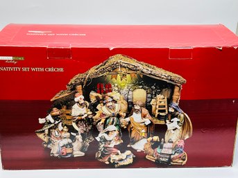 Living Home Nativity Set With Creche