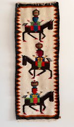 A Vintage Hand Made Navajo Pictorial Rug