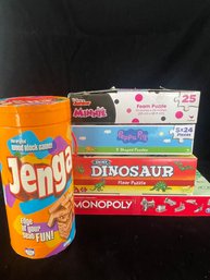 Board Games- Jenga, Monopoly, And Puzzles