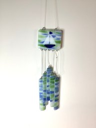 Glass Sailboat Windchime