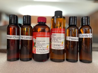 Six Bottles Of Candle Frangrance Oils