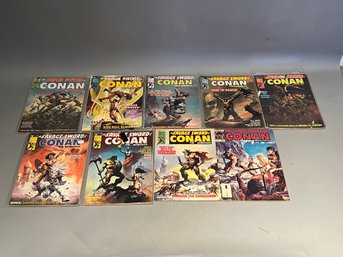 Lot Of 9 The Savage Sword Of Conan The Barbarian Magazines