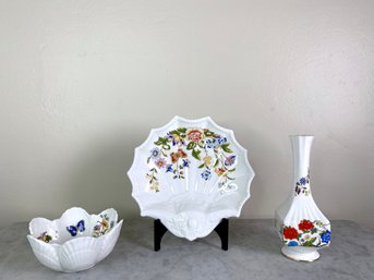 Aynsley Trio - Cottage Garden And Other Porcelain