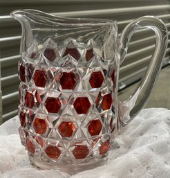 Rare EAPG Ruby Flash Pitcher