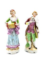 Pair Of Vintage Porcelain Figurine Made In Occupied Japan