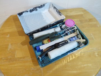 Small Painting Lot - Trays, Rollers, Spackle, Putty Knife, Etc...