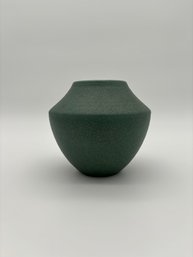 Haeger Ceramic Vessel In Bronze Green
