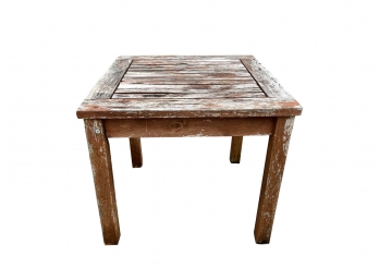 Weathered Teak Wood End Table (Unit 2)