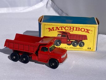 Collector's Grade 1960s MATCHBOX DIECAST CAR- #48 Dodge Dumper Truck