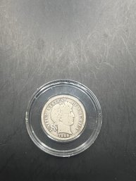 1908-D Barber Silver Dime