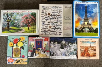 Jigsaw Puzzle Lot - 7 Puzzlrs