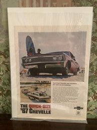 The Quick Size 67 Chevelle Advertisement #1