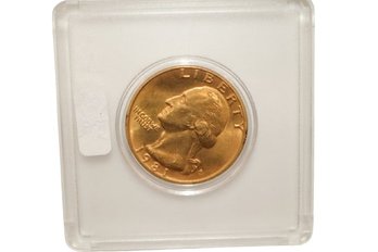 1981-D Gold Plated Washington Quarter