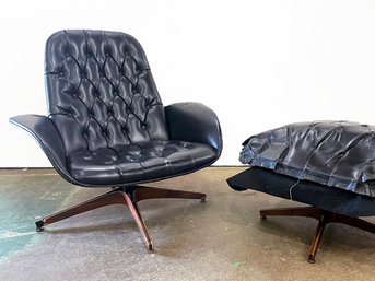 A Mr. Chair Lounge Chair & Ottoman By George Mulhauser For Plycraft, Usa, C. 1960s - AS IS