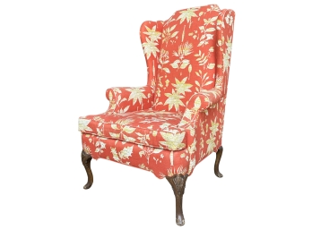 Gorgeous Vintage Blair House Queen Anne Upholstered Wing Chair